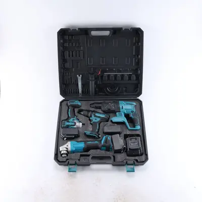 Electric tool set 4-piece drill, wrench, grinder and hammer - 5