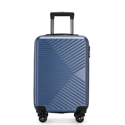 Wholesale luggage 20 inch wheeled trolley bag, silent universal wheels, zippered, combination lock, large capacity cabin size suitcase - 9