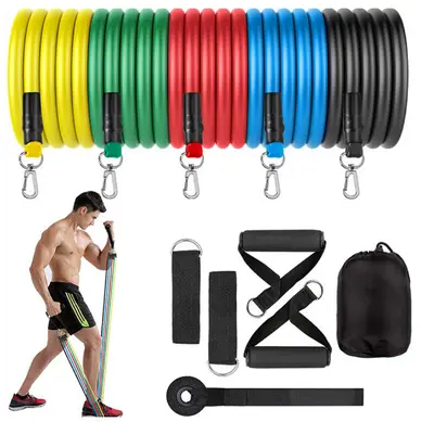Kangnaisi Elastik Direnç Bandı, Fitness ve Güç Antrenmanı - 9