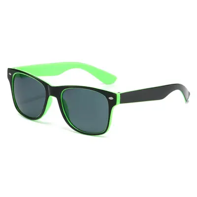 Gift Sunglasses, Two-Tone Riveted Black Sunglasses - 7