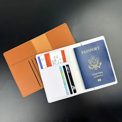Çoklu kart yuvalı deri pasaport koruma seti pu kalınlaştırılmış deri çok fonksiyonlu pasaport çantası seyahat pasaportluk