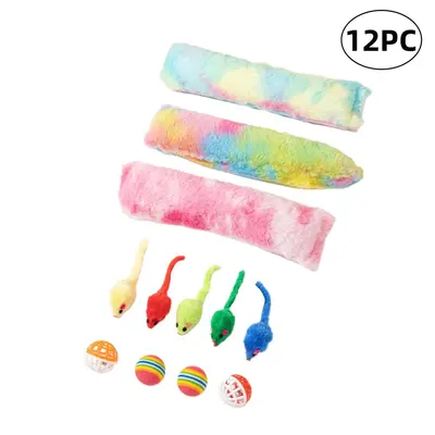 Cat Toy Combo Set with Cat Teaser Wand and Mouse Toys - 3