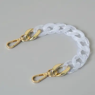 Colorful Herringbone Acrylic Resin Phone Chain, Detachable Bag Decorative Chain - 10