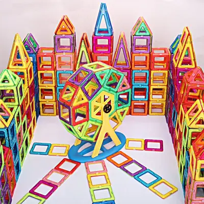Large Strong Magnetic Tiles Building Block Set for Desktop, Children's Educational Toy - 3