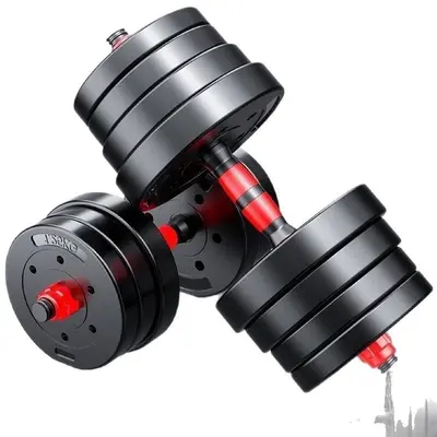 Üreticiden doğrudan tedarik edilen, çevre dostu çimento dambıllar, ayarlanabilir fitness ekipman seti, halterlere dönüştürülebilir, erkekler için kauçuk kaplı dambıllar.