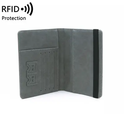 Sınır ötesi RFID hırsızlığa karşı pasaport çantası PU deri çanta basit ve şık çok fonksiyonlu belge çantası yurtdışı seyahat pasaport tutucusu