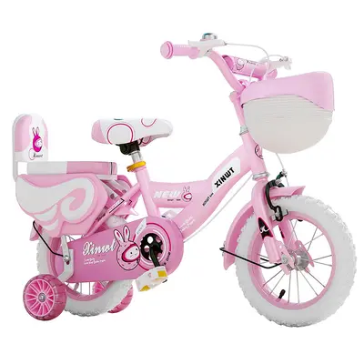 Foldable Children's Bicycle with Training Wheels, Ages 3-9 - 3