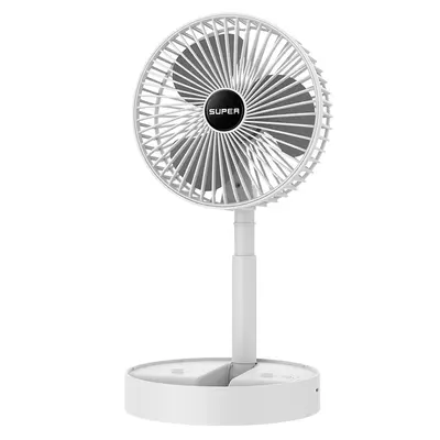 Masaüstü vantilatör şarj edilebilir uzun ömürlü USB katlanabilir mini geri çekilebilir fan yurdu taşınabilir masaüstü elektrikli fan