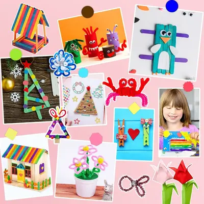 Children's Handmade Educational Toy Material Kit, 1200 Pieces - 2