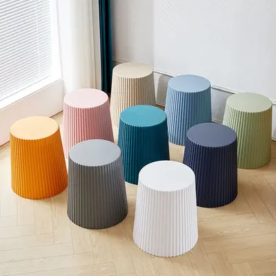 Scandinavian Round Small Coffee Table, Modern Minimalist Living Room Table - 4