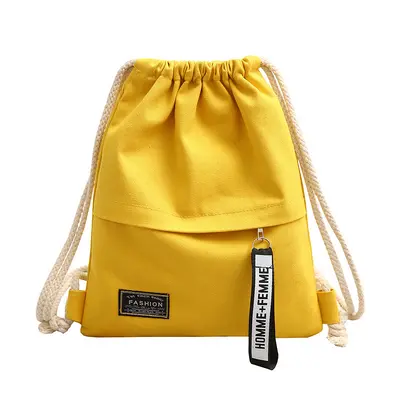 Women's Gathered Canvas Backpack, Lightweight, for School and Classroom - 5