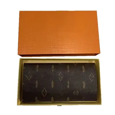 Men's Leather-Look Long Wallet, Large Capacity, Multifunctional, Classic Monogram - 5