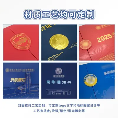 3D Embossed Admission Notice Card, Chenfan University Kindergarten Certificate