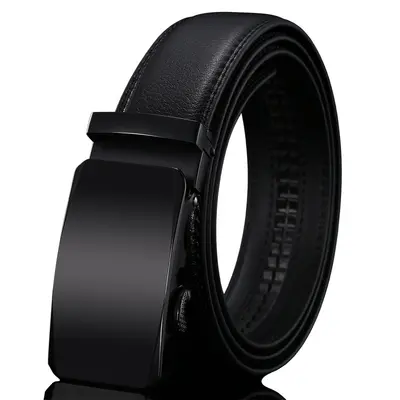 Men's Genuine Leather Automatic Buckle Luxury Belt Wholesale Simple Versatile Denim Belt Manufacturer - 13