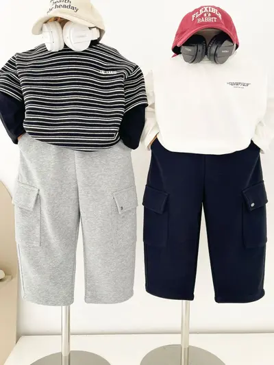 Children's Loose Sweatpants with Large Pockets, Autumn 2026