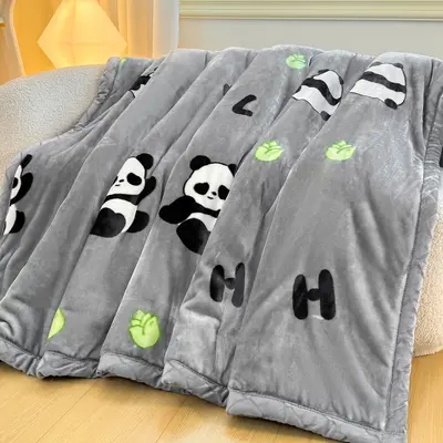Double-Layer Thickened Raschel Blanket, Winter Warm Flannel Throw, Anti-Static - 9