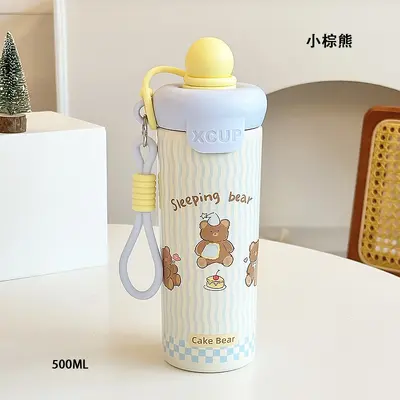 316 Stainless Steel Insulated Cup with Floating Ball and Straw - 6