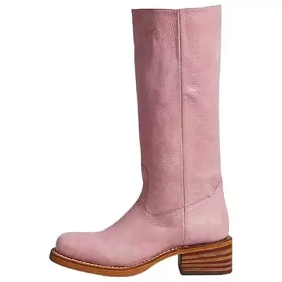 Super High Heel Women's Long Boots, Retro, Plus Size, Model 4046 - 12