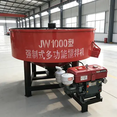 JW500 beton mikseri, dikey düz ağızlı, kum çakıl ve çamur için - 4