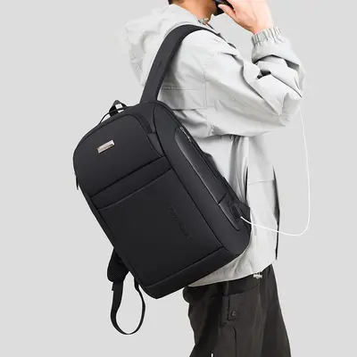 Herren-Businessrucksack mit USB-Anschluss, wasserdichtes Laptopfach - 5