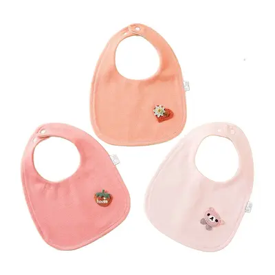 Solid Color Baby U-Shape Bib, Absorbent Stain-Proof Neck Scarf Bib for Infants