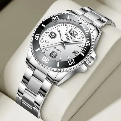 Wolix Herrenarmbanduhr wasserdicht, Kalender, Business Quarz - 12