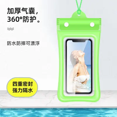 Inflatable Waterproof Phone Pouch, Touchscreen-Compatible Transparent Diving Case - 10