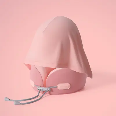Memory Foam U-Shaped Travel Pillow, Portable - 8