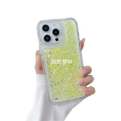 亚马逊适用于苹果IPhone 14新款闪粉14 Plus透明防摔14 Pro手机壳 - 6