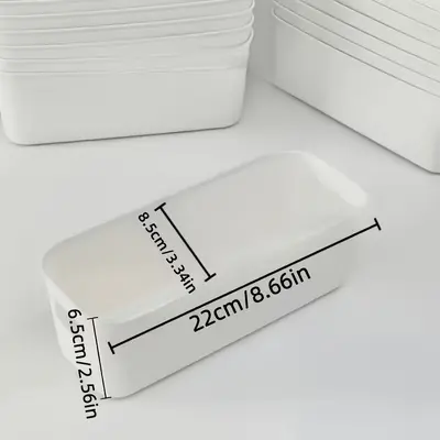 跨境专供桌面收纳盒化妆品零食收纳筐家用浴室厨房抽屉整理储物盒