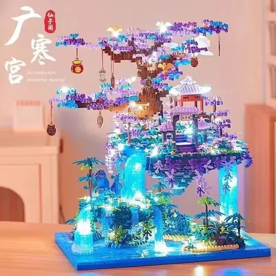 Xianzige Taohuatan Micro-Particle Building Blocks Set, Challenging, for Girls - 2