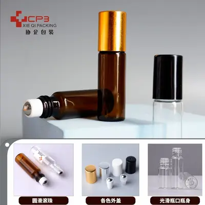 Stokta Roll-on esansiyel yağ şişesi 3ml kahverengi roll-on şişe 5ml kahverengi roll-on şişe 10ml parfüm şişesi