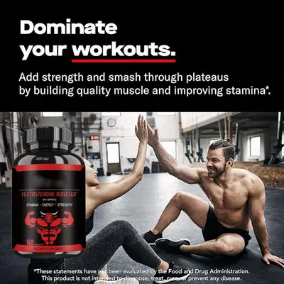 Men's Testosterone Booster Capsules, 60 Capsules - 5