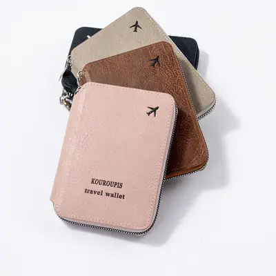 RFID passport holder with travel document storage