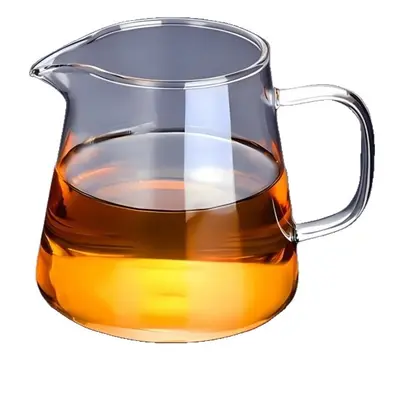 High Borosilicate Glass Fair Cup with Handle, Kung Fu Tea Set