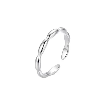 S999 Sterling Silver Seven Rice Grain Ring Women's Luxury Elegant New Style Ring