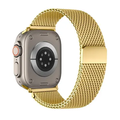Apple Watch Ultra 2 uyumlu Milanese çelik kordon, manyetik kapatma - 10