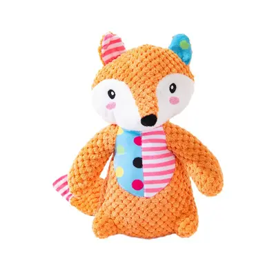 Peluş Köpek Oyuncağı, Tilki ve Fil Figürlü, Sesli, Küçük Irk - 6