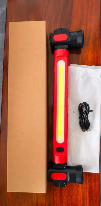 Rechargeable magnetic COB work light and camping lantern with hook - 11