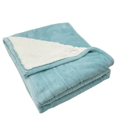 Single Flannel Electric Blanket, Thickened Heated Shawl - 11
