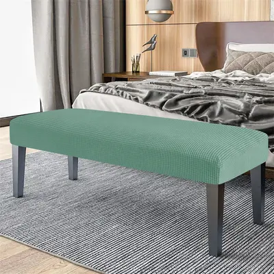 Nordic Corduroy Elastic Bench Cover Footstool Dust Cover Headboard Bench Cushion Cover Waterproof Oil-resistant INS Style - 11