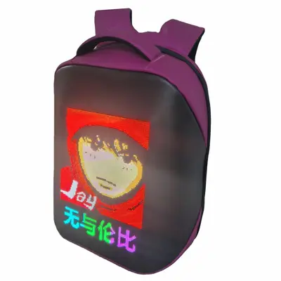 LED Bicycle Backpack, Polyester Material - 10