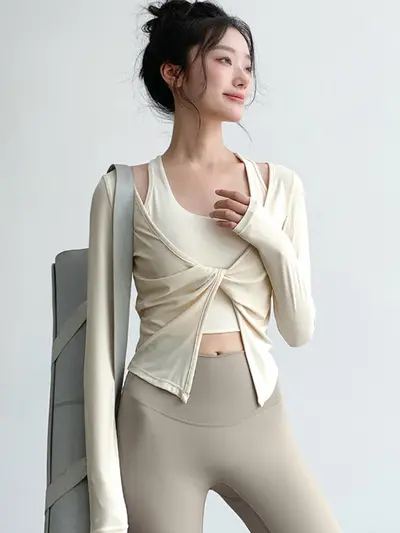 Damen-Yogaset Herbst, Langarm, Modell 2025 - 6