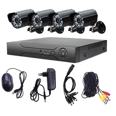 4 kameralı AHD/TVI CCTV sistemi 2MP - 6