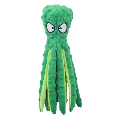 Plush Octopus Squeaky Dog Toy, Chew-Resistant - 8