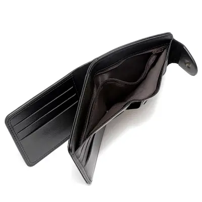 Men's Short Wallet, Multi-Card Slot, Retro Hunter Style - 4