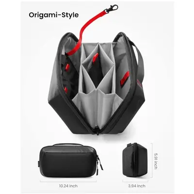 Travel Electronic Accessories Storage Bag with Detachable Card Slots