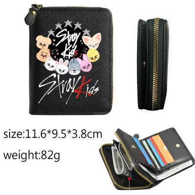 Stray Kids Men's Long Wallet, Large Capacity, Multi-Card Slots - 8