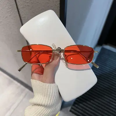 Retro Small Square Frame Sunglasses, Unisex, Polarized, for Driving - 7