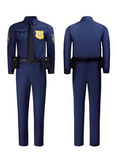 Zootopia Nick Fox Cosplay Costume Police Uniform Set